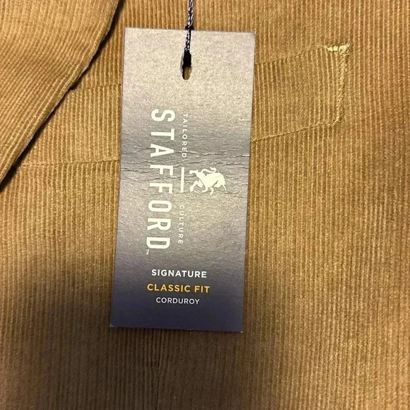 Stafford classic fit corduroy jacket NWT - Picture 9 of 10